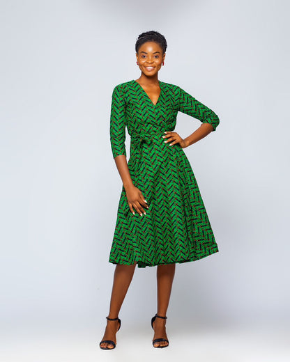BB Ankara Wrap Dress