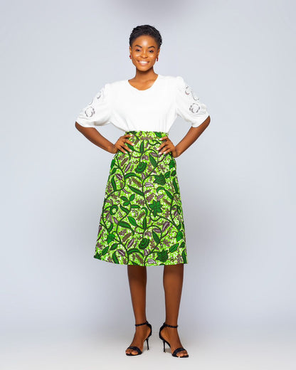 A line wrap skirt
