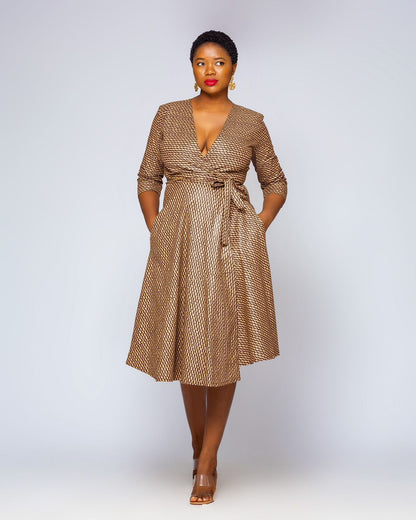 BB Ankara Wrap Dress