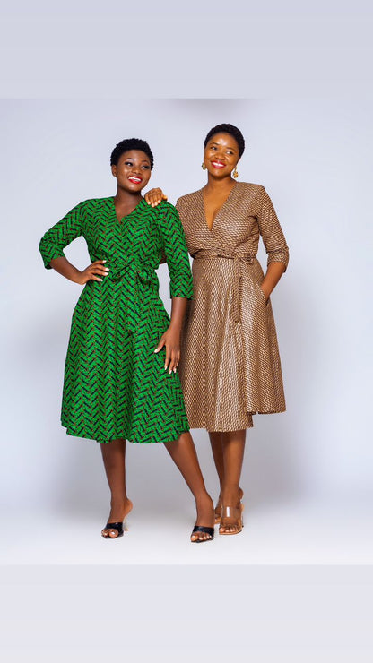 BB Ankara Wrap Dress