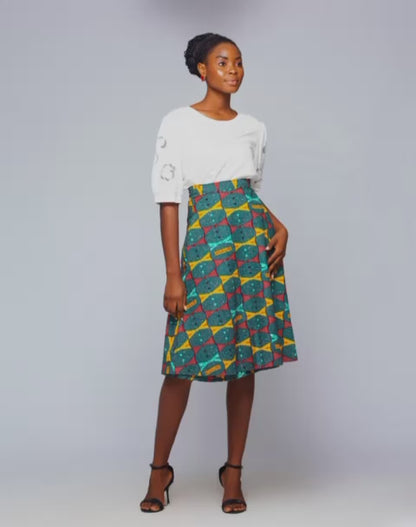 A line wrap skirt