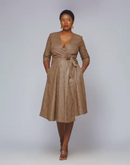 BB Ankara Wrap Dress