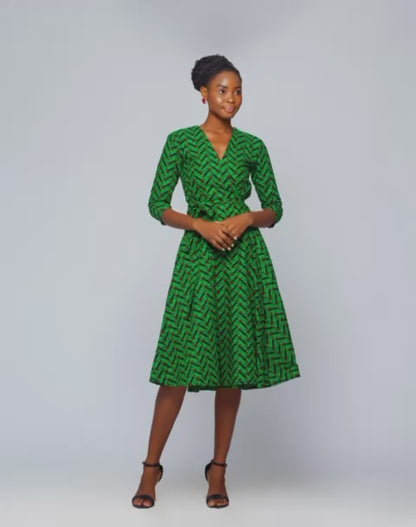 BB Ankara Wrap Dress