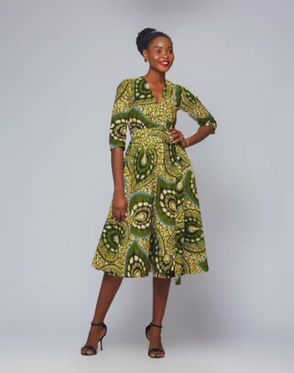 BB Ankara Wrap Dress